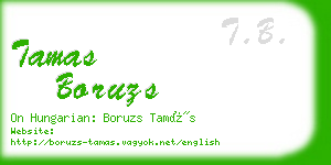 tamas boruzs business card